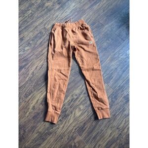 Champion Reverse Weave Pink Sweatpants Men's  Fleece Tapered Pockets Small